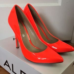 Neon Orange Aldo pumps